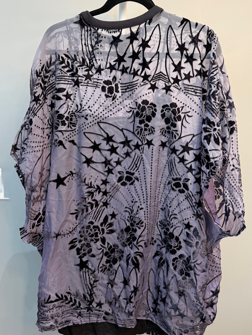Free People Shooting Star T-shirt Mini Dress in Twilight Medium - Picture 2 of 4